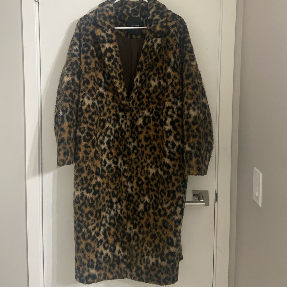 Leopard Print Long Jacket